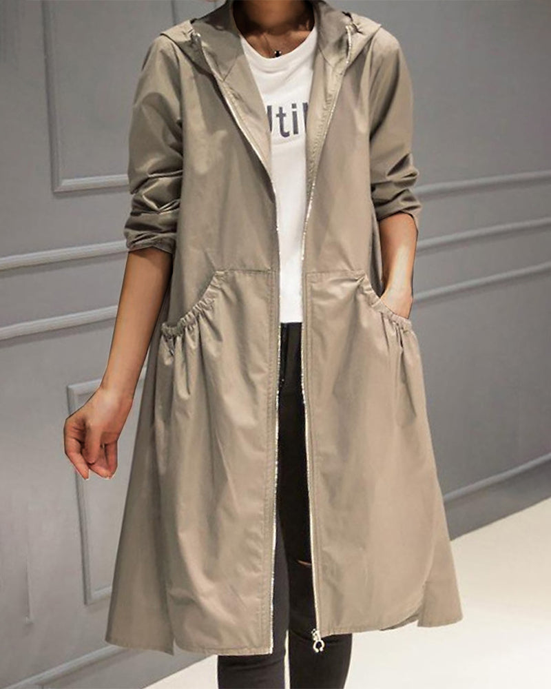 Wolff | Wasserdichter Langer Trenchcoat Mit