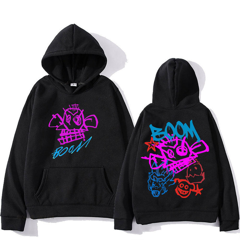 WOLFF | Arcane Jinx Cartoon Langarm-Hoodie