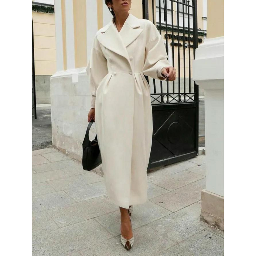 Wolff | Eleganter Woll Trenchcoat mit Laternenärmeln