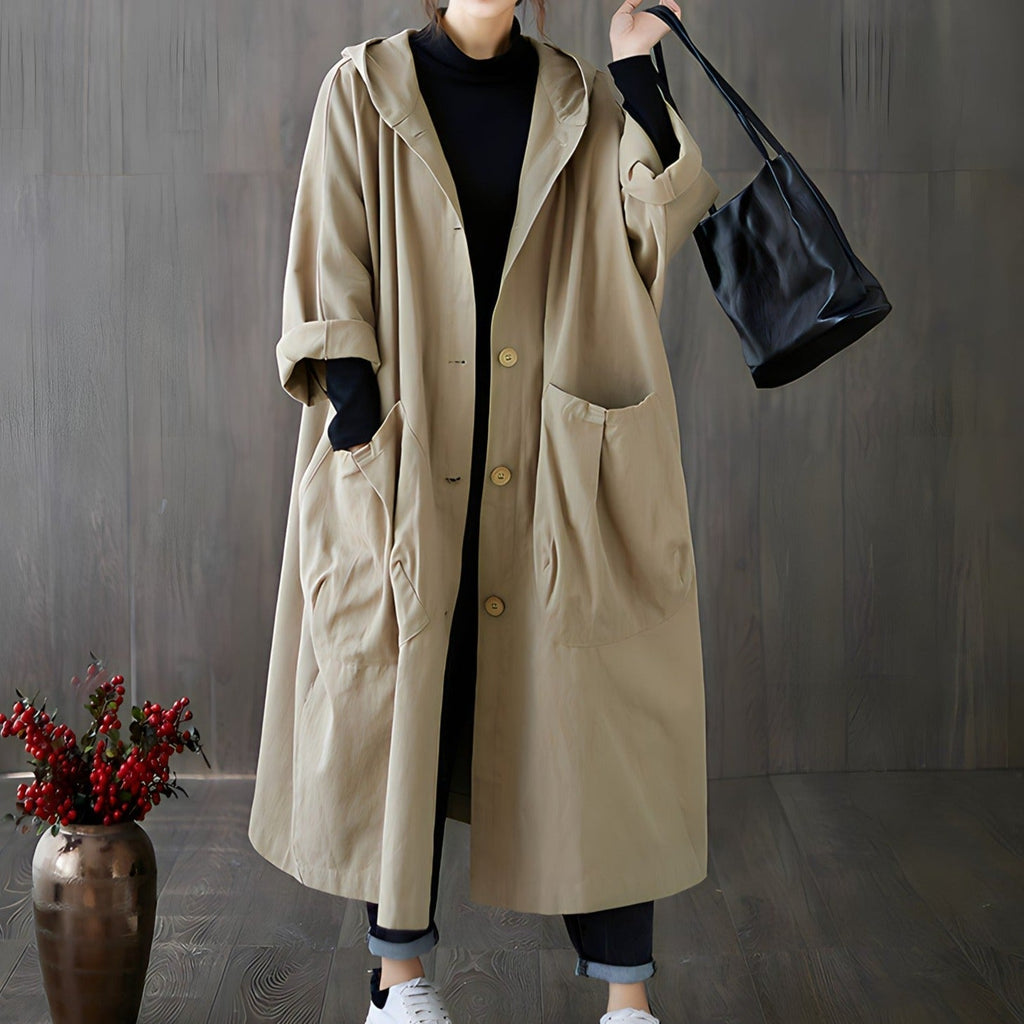 Eleganz Übergroßer Trenchcoat