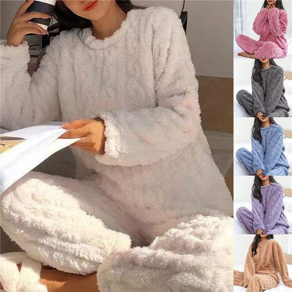 WOLFF - Fleece-Pyjama für Damen