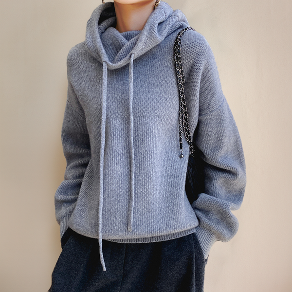 Wolff | Hoodie - oversized Damenpullover mit Stehkragen