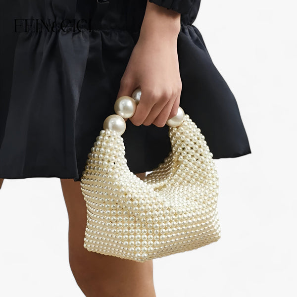 Damen Perlen Tasche - Raffiniertes Design für stilvolle Anlässe