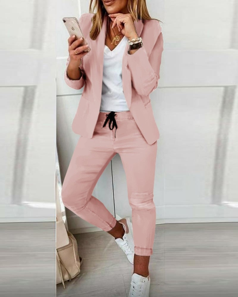 WOLFF - Blazer und Hose als Set