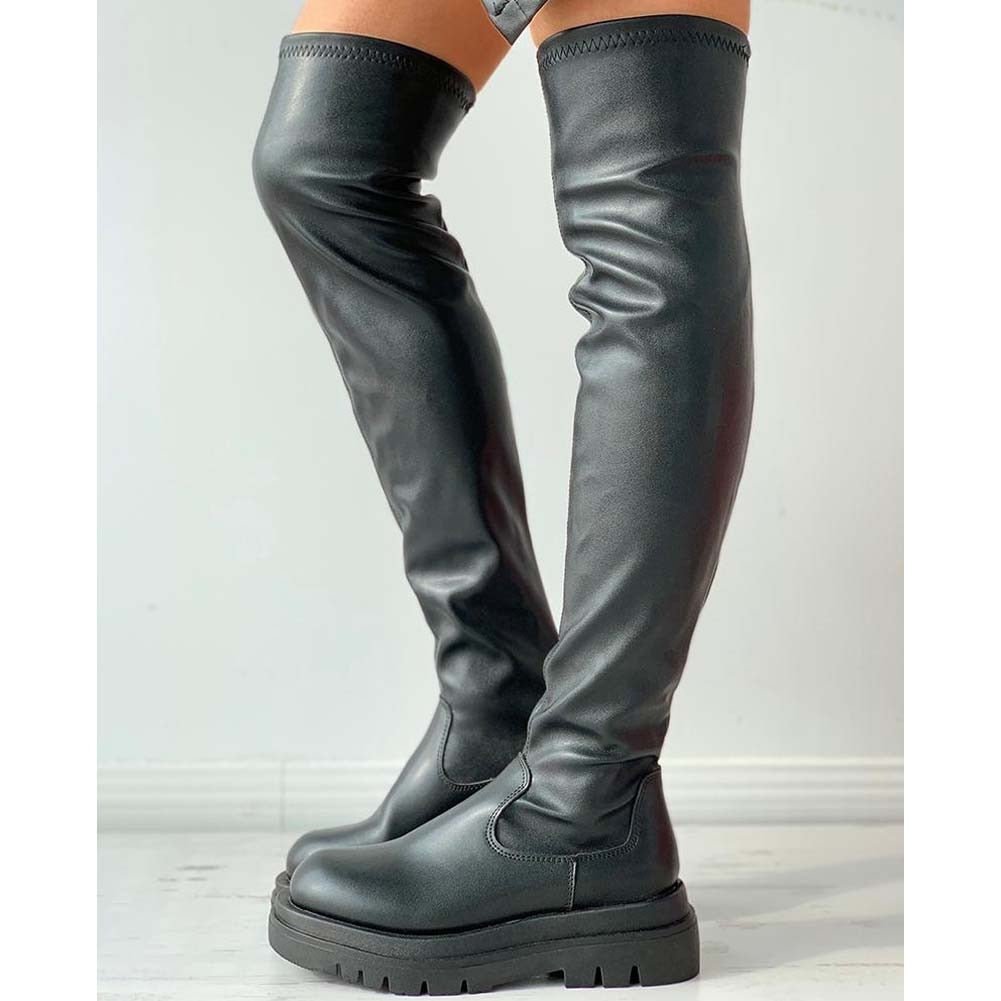 Serdia - Overknee-Lederstiefel für Frauen - FashionWOLF